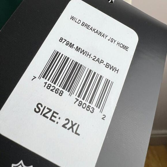 Minnesota Wild Fanatics Breakaway NHL Jersey Men’s 2XL Green Blank 2024 NWT - Picture 4 of 8